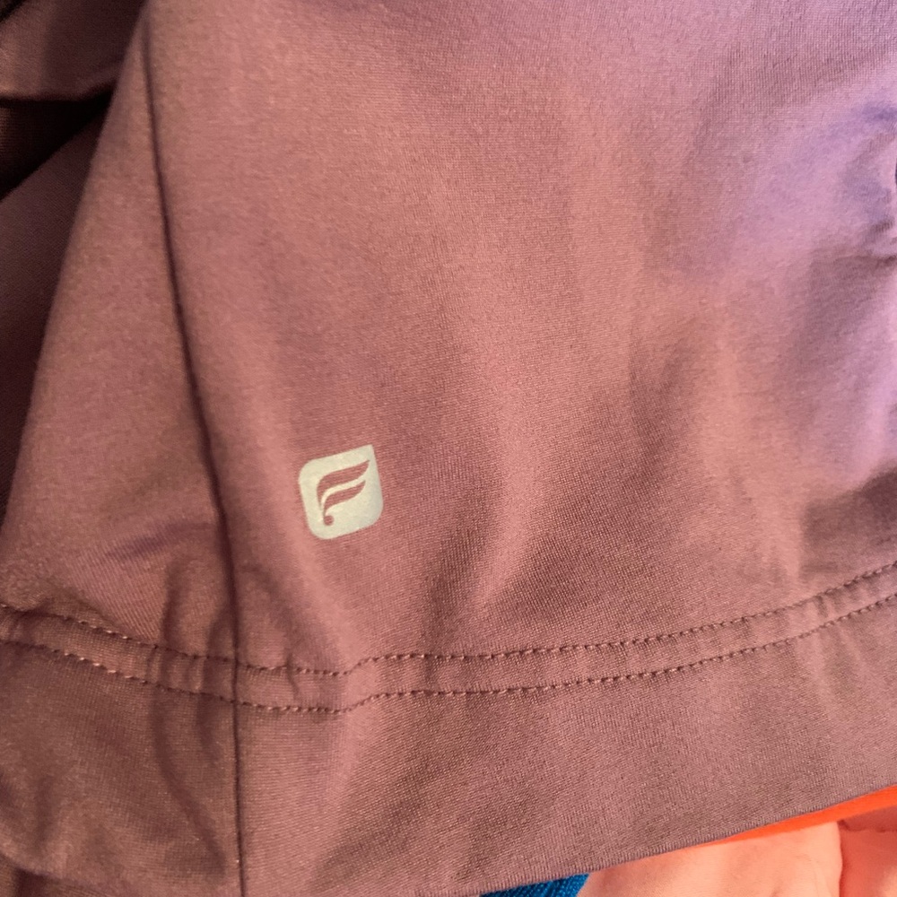 Fabletics zip up jacket w/hood. Purple. Size M. - Picture 9 of 9